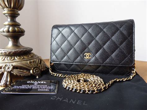 portafoglio chanel nero|Chanel Caviar Leather Wallet Black With Gold Hardware .